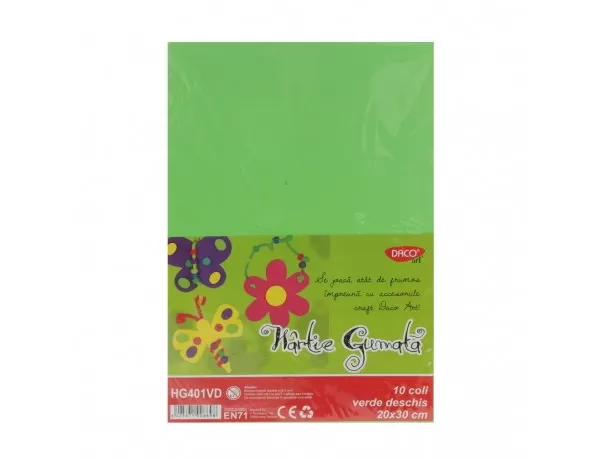Hârtie gumată 10 coli DACO verde deschis-1-IMG-slider