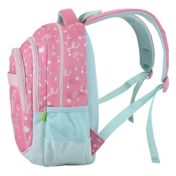 Ghiozdan 41 cm, clasele 0-2, roz Enjoy Life Ecada 614008-2