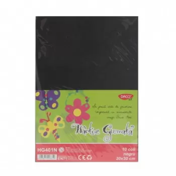 Hârtie gumată 10 coli DACO negru-1