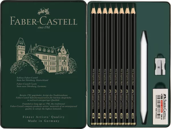 Set 11 buc creion grafit mat pitt Faber-Castell-2-IMG-slider