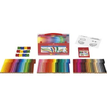 Carioca 60 culori connector cut cadou Faber-Castell-3