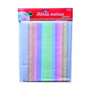 Hârtie mătase 10 culori pastel DACO-1