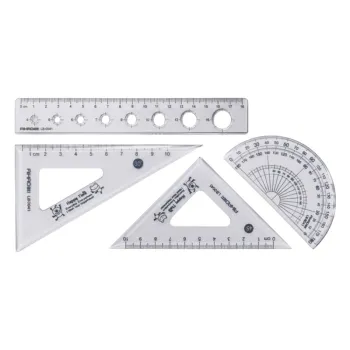 Set geometri din plastic Aihao LB00428-2