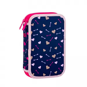 Penar fete echipat cu 2 fermoare, 37 piese, inimioare Daco PE262E-1-IMG-nav