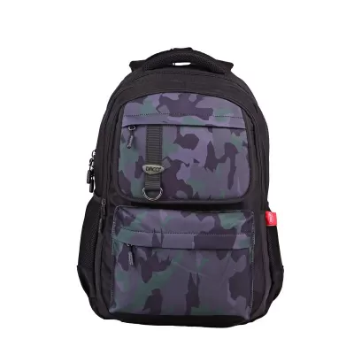 Ghiozdan scoala baieti, negru cu imprimeu camuflaj, 46 cm Daco GH4614-img