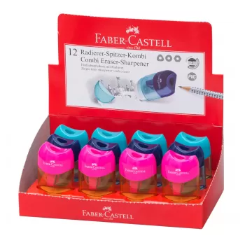 Ascutitoare plastic cu radiera trend 2019 Faber-Castell-2
