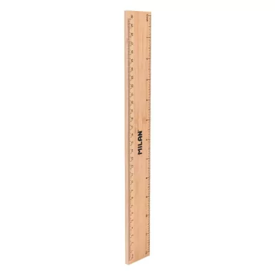 Rigla 30 cm lemn bambus Milan-img