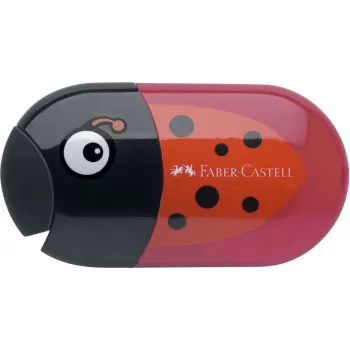 Ascutitoare cu radiera buburuza Faber-Castell-1