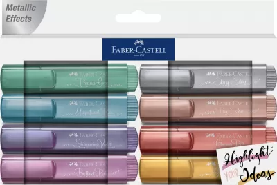 Textmarker set 8 metalizat Faber-Castell-img