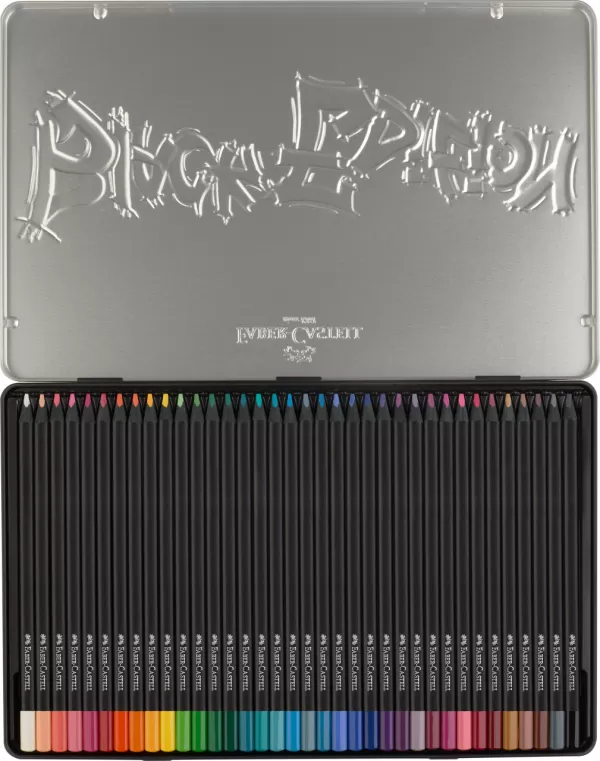 Creioane colorate 36 culori black edition cutie metal Faber-Castell-3-IMG-slider