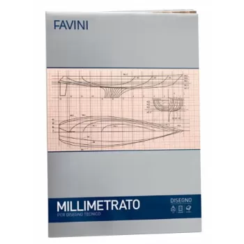 Hârtie milimetrică 85g/mp A3 10 coli FAVINI-1