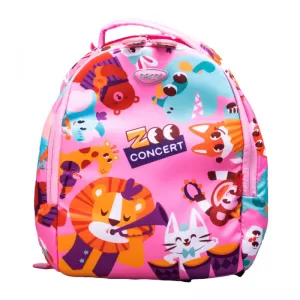 Ghiozdan gradinita, fete, roz, imprimeu animale zoo, 30 cm Daco GH236-1-IMG-nav