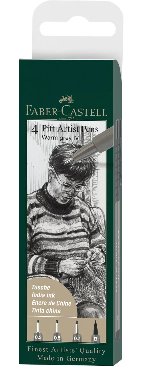 16-Pitt-artist-pen-set-4-buc-gri-cald-Faber~Castell