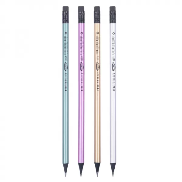 Creion grafic lemn negru cu radiera Metalia Daco CG203-1-IMG-slider