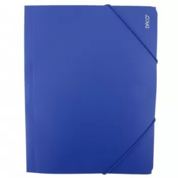 Mapa plastic cu elastic albastra Daco MP250A-1