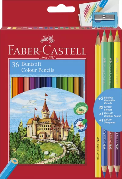 Creioane colorate 36+3+1 culori eco Faber-Castell-img