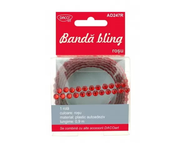 Accesorii craft - AD247R Bandă bling roşie DACO-1-IMG-slider