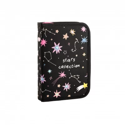Penar negru cu 2 extensii, neechipat, imprimeu Star Collection Daco PE1961-img