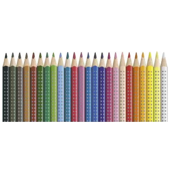 Creioane colorate 24 culori grip 2001 Faber-Castell-2