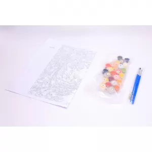 Pânză pictură pe numere 30 x 40 cm, DACO, model 3 – peisaj de toamnă-2-IMG-nav