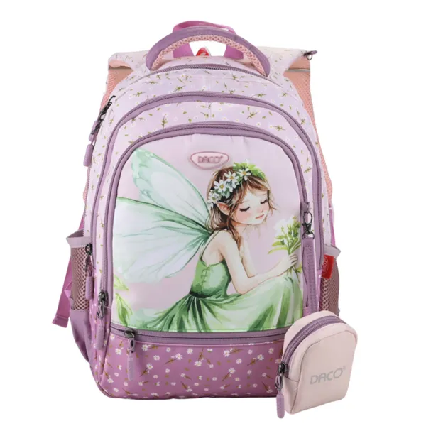 Ghiozdan fete clasa 0, lila, imprimeu Zana, 38 cm Daco GH3020-1-IMG-slider