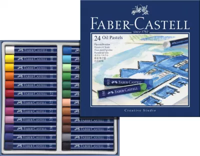 Creioane ulei pastel 24 culori Faber-Castell-img