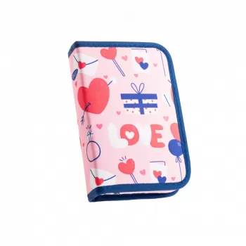Penar echipat fete cu 2 extensii, Pink Love Daco PE1960E-2