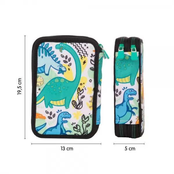Penar cu 2 fermoare, echipat cu 36 piese, Dinozauri Milan-2-IMG-slider