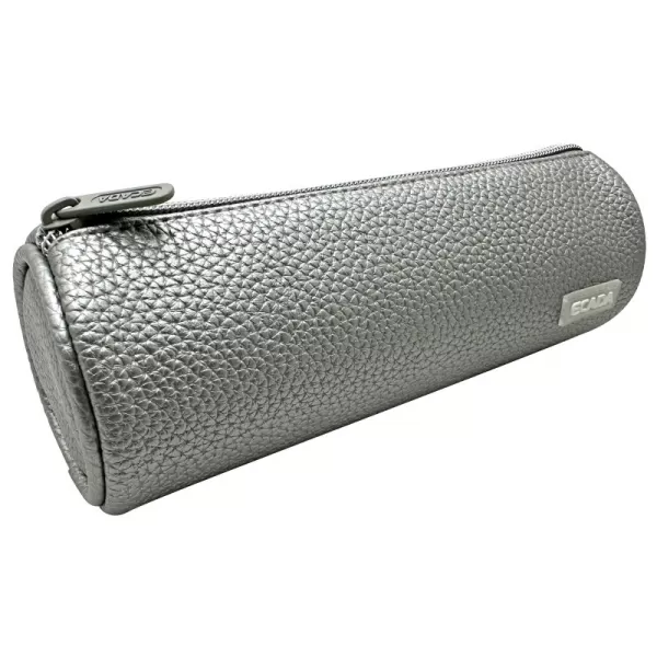Penar mic etui, cilindric, argintiu, 1 fermoar Ecada 786015GR-1-IMG-slider