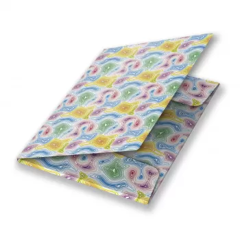 Mapa din carton laminat cu elastic, Colorful Waves-2
