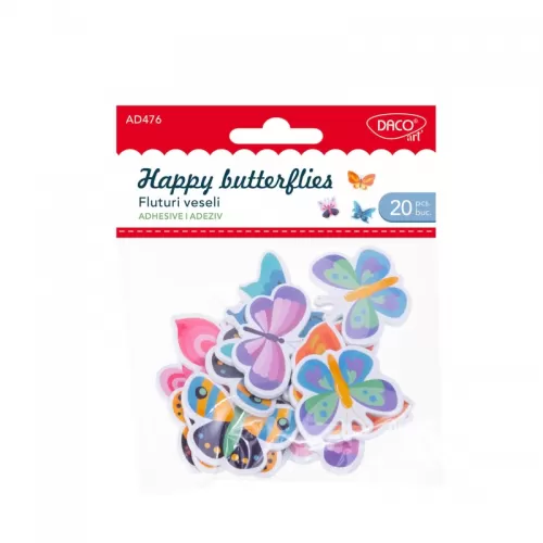 5-Accesorii-craft-~-Fluturi-spuma-autoadeziva-Daco-AD476