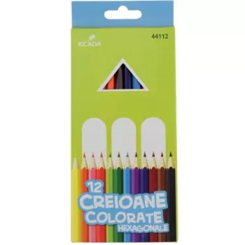 Creioane colorate 12 culori ECADA-1