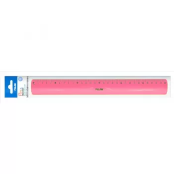 Rigla flexibila roz, 30 cm Milan-1