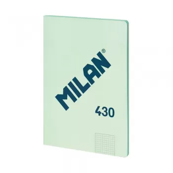 Caiet studentesc premium Milan, 48 file, hartie 95g/mp, matematica, coperta verde-1