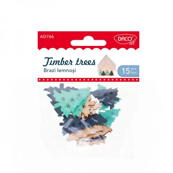 Accesorii craft - Braduti din lemn colorati - Brazi Lemnosi Daco AD766-1-IMG-slider