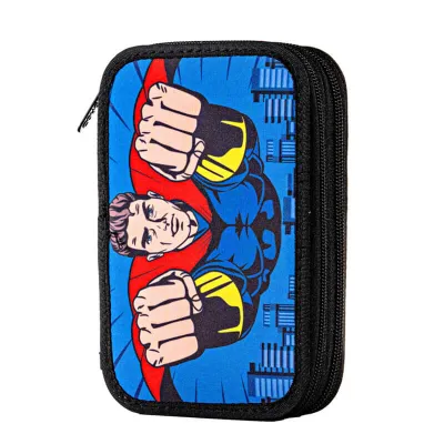 Penar baieti neechipat, 2 compartimente cu fermoar, Superman Daco PE2010-img