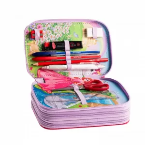 Penar fete cu 3 fermoare echipat cu 46 de piese, unicorn Princess Daco PE3019E-4-IMG-nav
