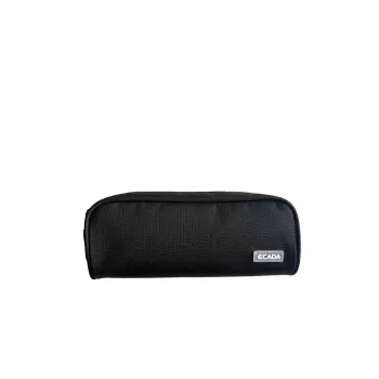 Penar etui uni negru, 1 fermoar Ecada 78033N-1