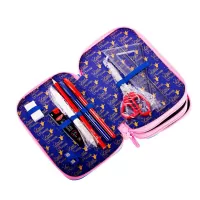 Penar echipat fete, 3 compartimente, 46 piese, imprimeu ponei Little Princes Daco PE3006E-2-IMG-slider-mobile