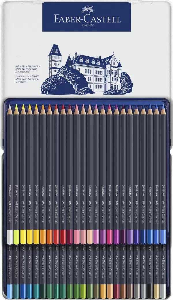 Creioane colorate 48 culori goldfaber cutie metal Faber-Castell-2-IMG-slider