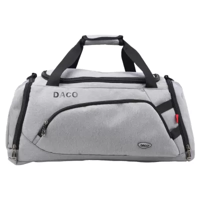 Geanta voiaj mica, 4 fermoare, gri, 52 cm Daco GL195-img