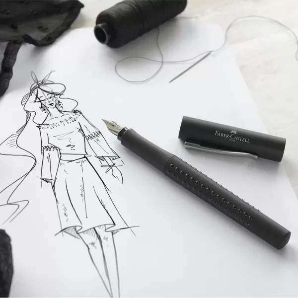 Stilou Faber-Castell Grip 2011 negru, penita F-3-IMG-slider