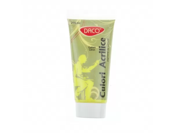 Culori acrilice 200 ml - Galben Citron - Daco CU3200GCT-1-IMG-slider