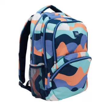 Ghiozdan scoala, imprimeu abstract Fun, 4 fermoare, 46.5 cm Milan-1