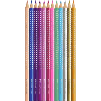 Set cadou 12 creioane colorate sparkle Faber-Castell-3