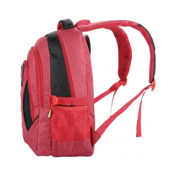 Ghiozdan fete liceu rosu, 3 compartimente, 46 cm Ecada 61501R-2