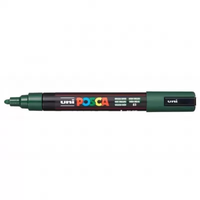 Posca marker UNI verde inchis - English Green, varf mediu 1.8-2.5 mm PC-5M-img