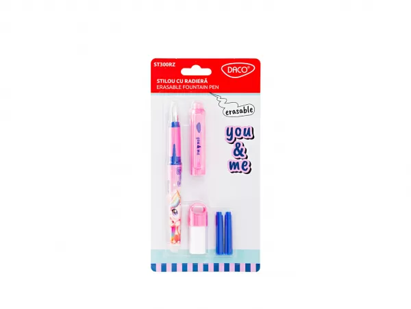 Stilou cu radiera You and Me Daco, roz unicorn ST300RZ-1-IMG-slider