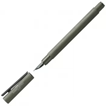 Stilou Faber-Castell Neo slim aluminium verde, penita F-2