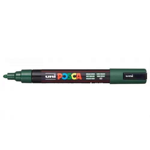 4-Posca-marker-UNI-verde-inchis-~-English-Green_-varf-mediu-1.8~2.5-mm-PC~5M